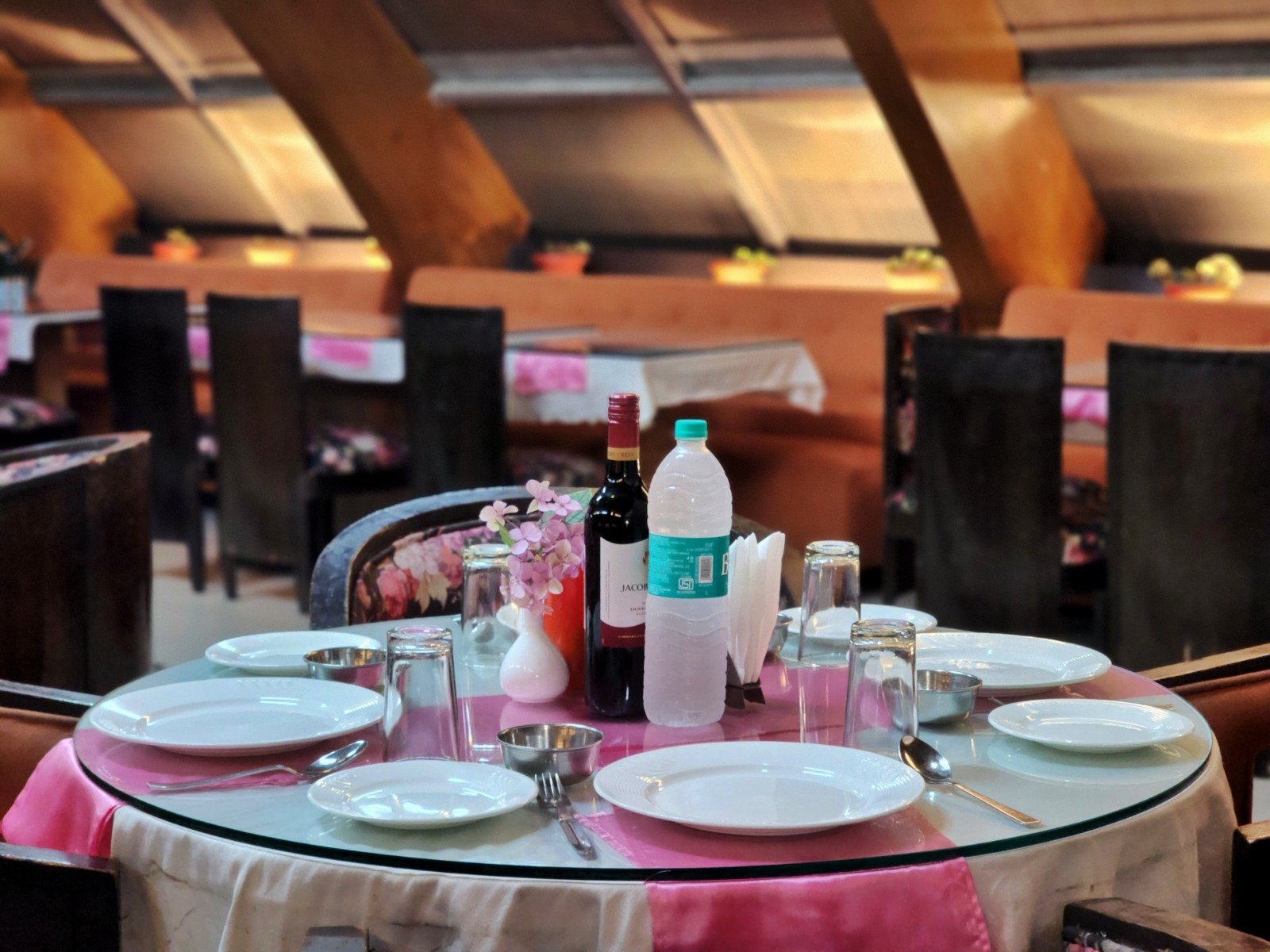 Fine dining restaurant at Hotel Surya Shimla