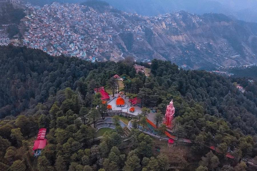 108 feet Lord Hanuman statue at Jakhoo Temple Shimla