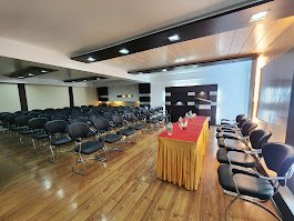 Banquet hall setup for events at Hotel Surya Shimla