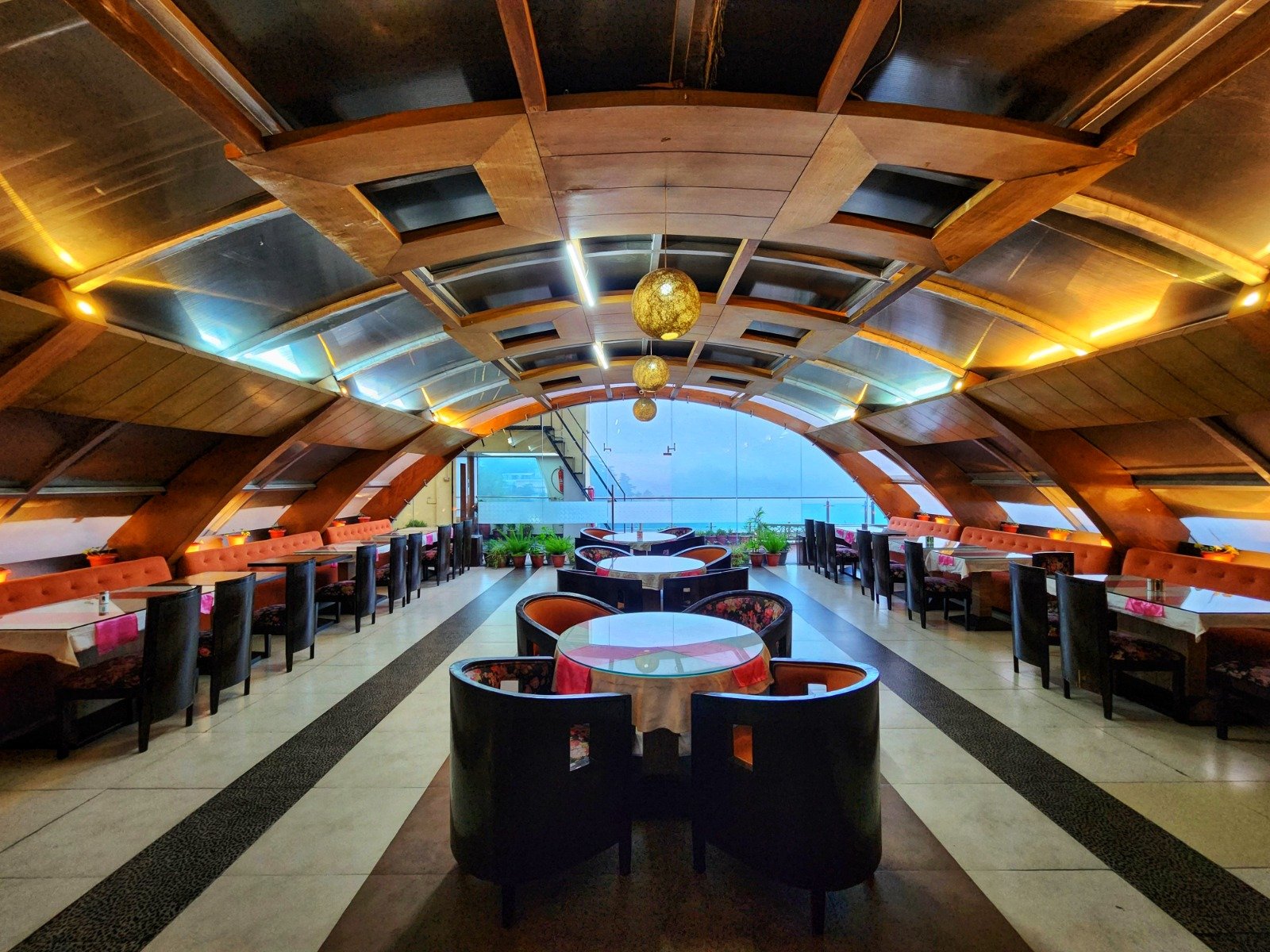 Rooftop dining at Hotel Surya in Shimla