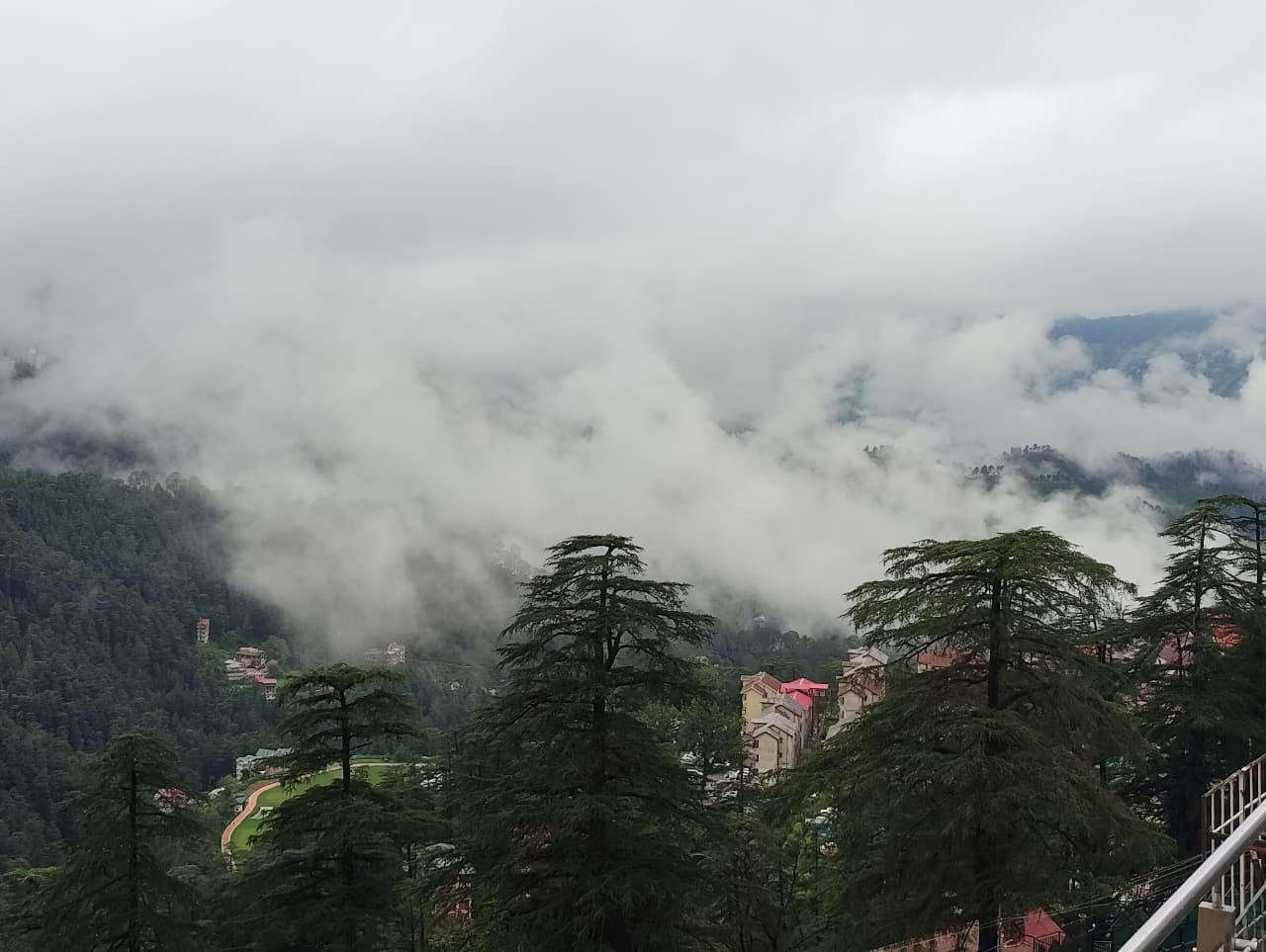 Monsoon landscape in Shimla Himachal Pradesh